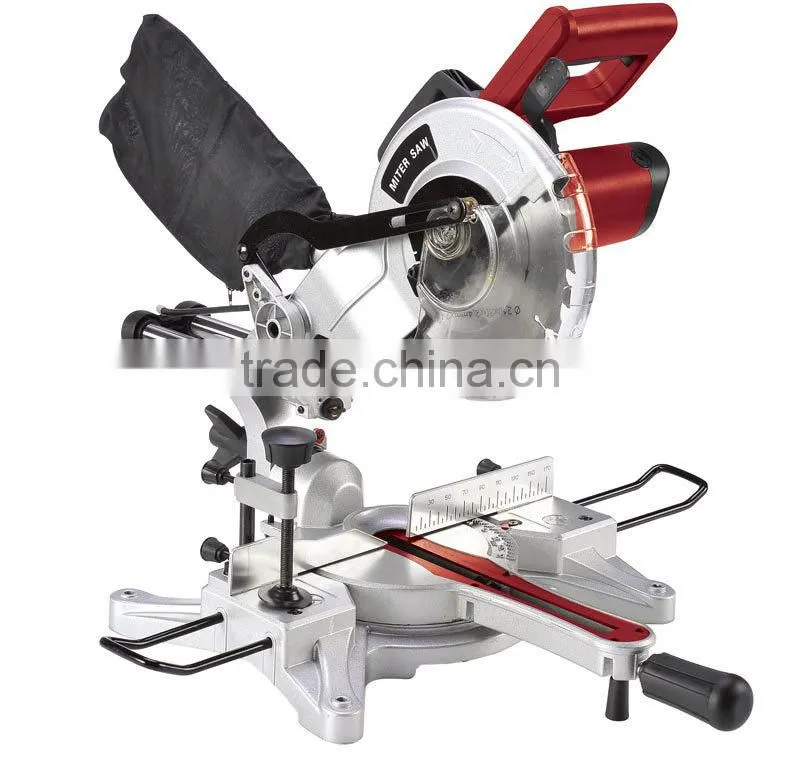 305mm 12" 2000W Wood Cuttign Double Bevel Sliding Miter Saw with Twin Laser GW8038H