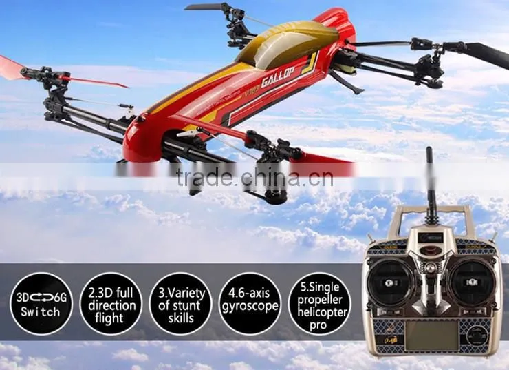 WLtoys V383 3D 2.4G 6CH 500 Electric Stunt Action Led Slingshot Helicopter ,Waterproof Quadcopter Mariner
