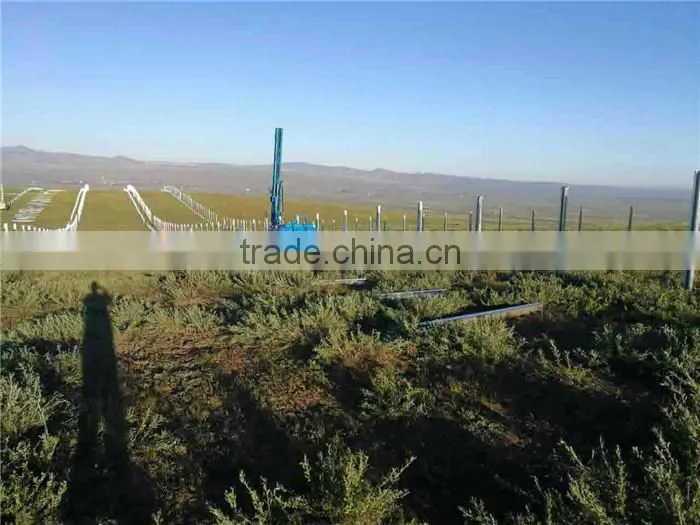 Solar post ramming piling machine for solar power plant project
