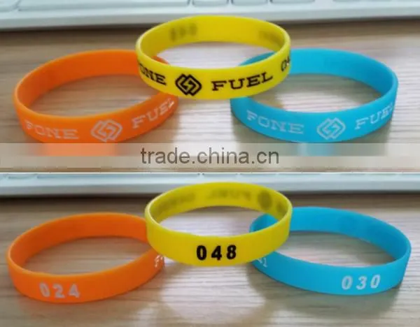 inkfilled adult bulk cheap silicone wristbands
