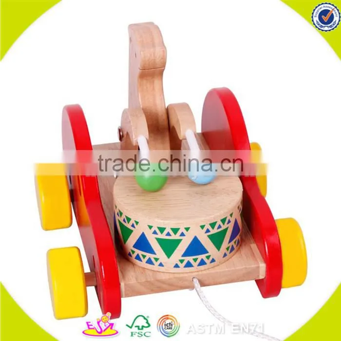Wholesale wooden drag toys popular wooden drag toys new wooden drag toys W05B076