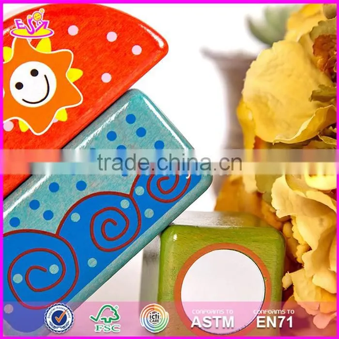 2017 New design best preschool building blocks wooden brick toys for kids W13A136