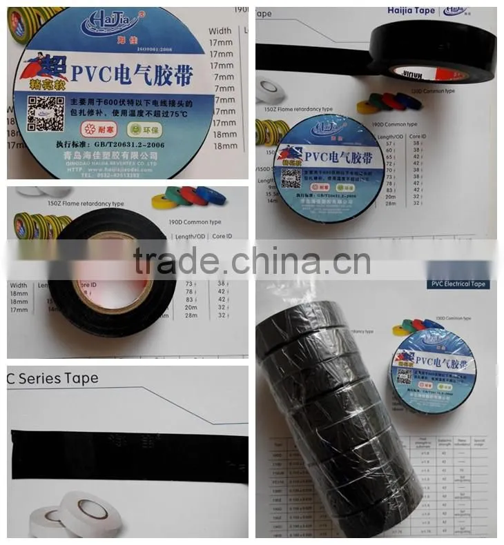 high temperature pvc electric tape pvc insulation tape pvc tape