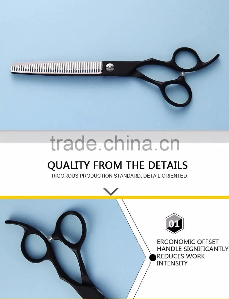 Professional japanese 440C 7.0inch with 40teeth Pet Grooming Scissors