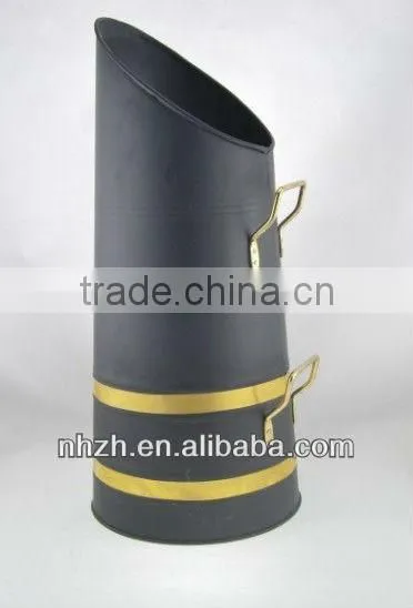 household fireside metal matte black coal scuttles