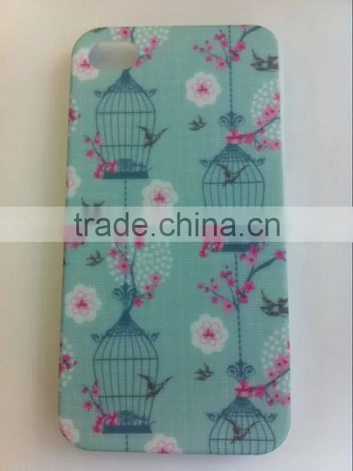 flower mobile phone cover case for iphone 4,5