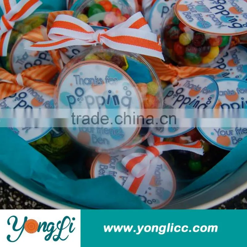 Candy Plastic Ball Shape Plastic Container