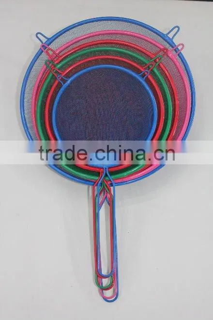 COLORFUL PAINTING OIL STRAINER W/HANGERS