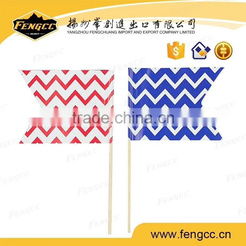2016 hot sale promotion cheap polyester car flag hand flag