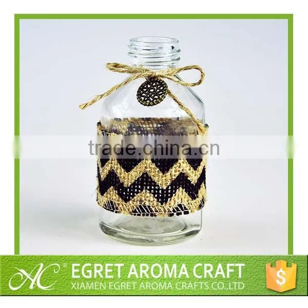 Nice design and decorative factory direct sale ecofriend reed diffuser glass bottle