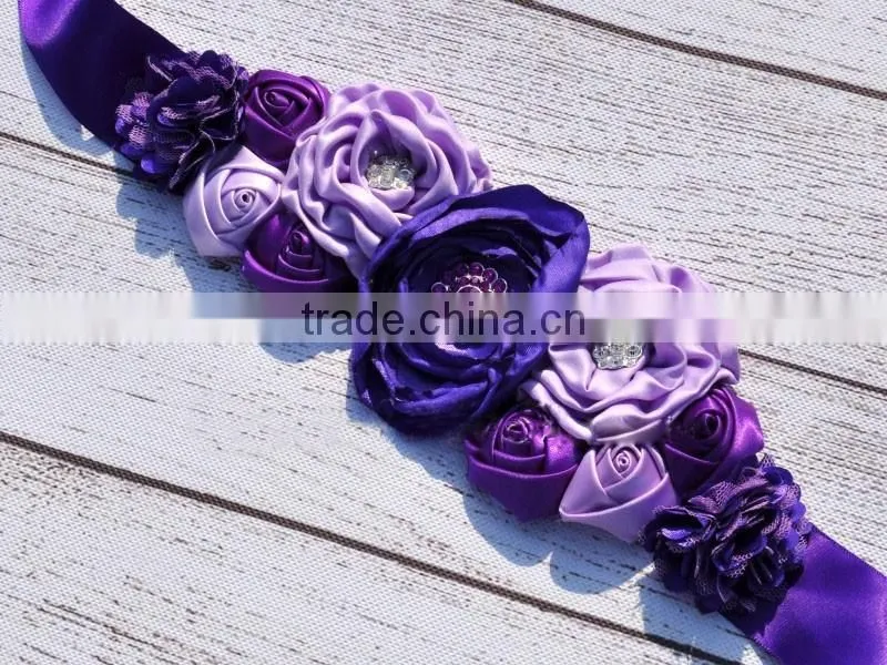 Factory wholesale children's decorative silk belts in Guangzhou