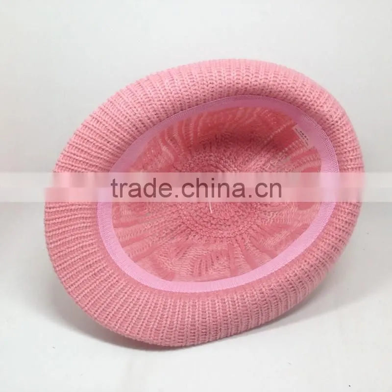 Hair Accessories Knitted Ladies Hat And Knit Hat