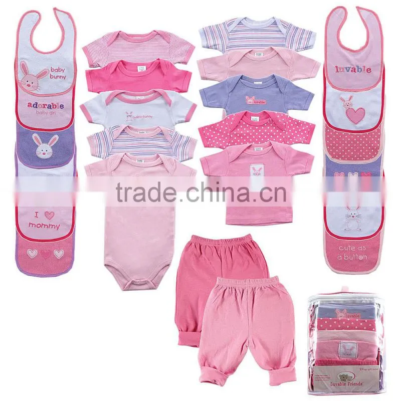 New Item 100% Cotton Designed Baby Clothing Set OEM offered