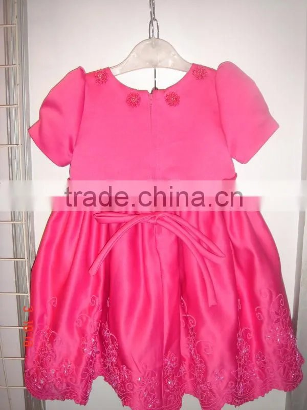 baby girl pink dress girl dress factory summer wear dress