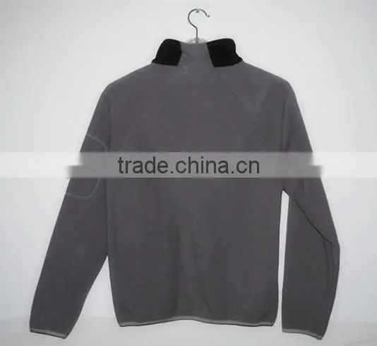 100% polyester mens' winter jacket compounded polar fleece double brush