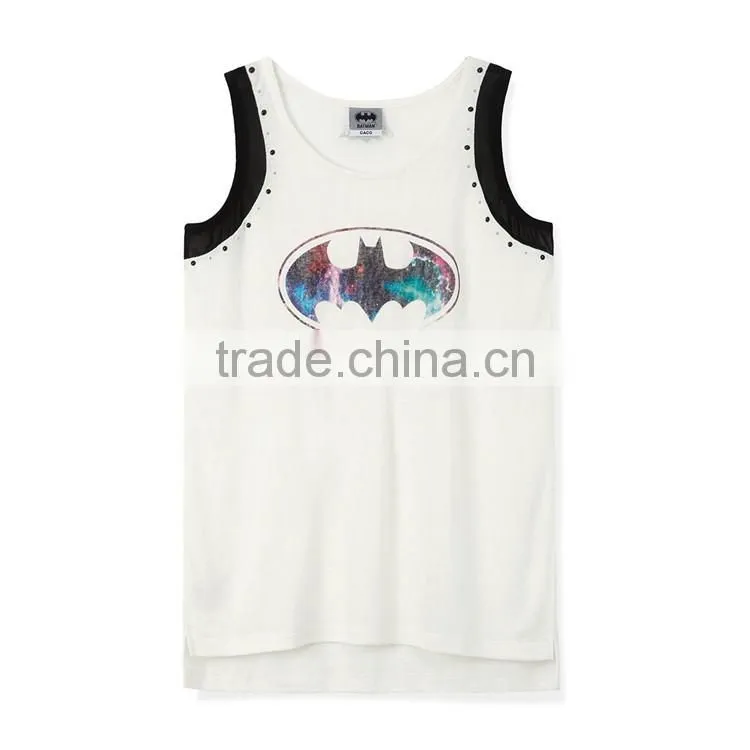 Design latest fashion women custom printed crop tops