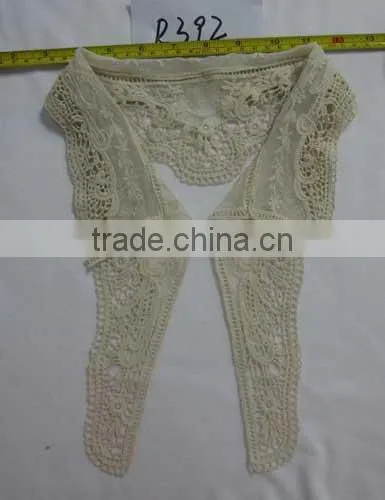 ladis cotton crochet lace neck collar patch for T-Shirt