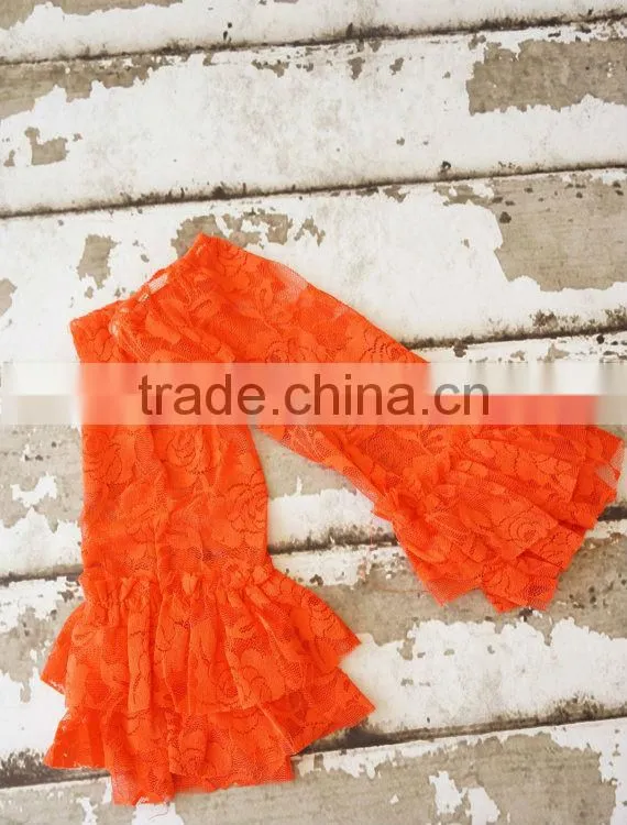 Baby leg warmer lace fabric rose pattern legging ruffles clothing wholesale