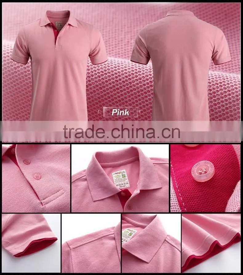 custom news design 100% cotton two color short sleeve polo shirt Bosco Sport Shirt couple slim shirts design for lovers