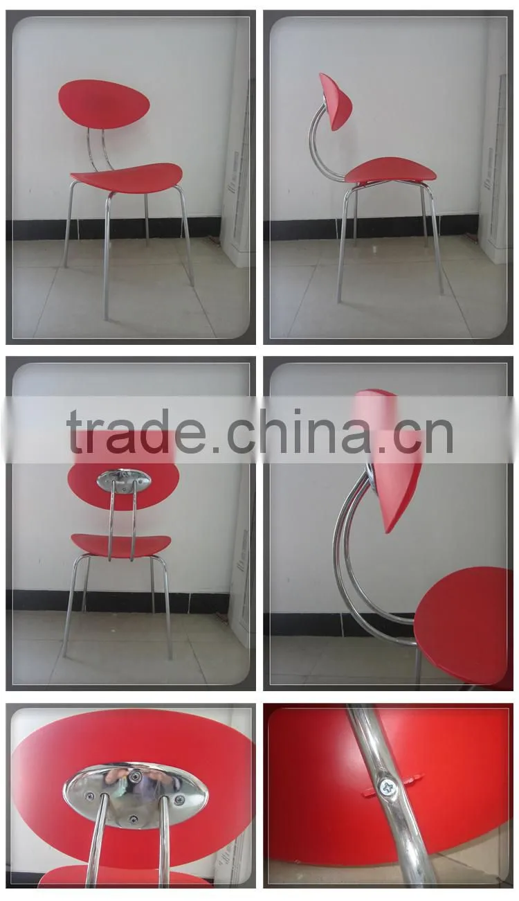 LS-4023 High Quatlity Elegant Modern Designer Plastic Dining Chair stackable pp chair price