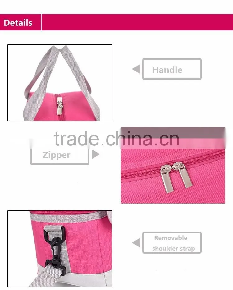 kids lunch bag/canvas lunch bag/foldable cooler bag