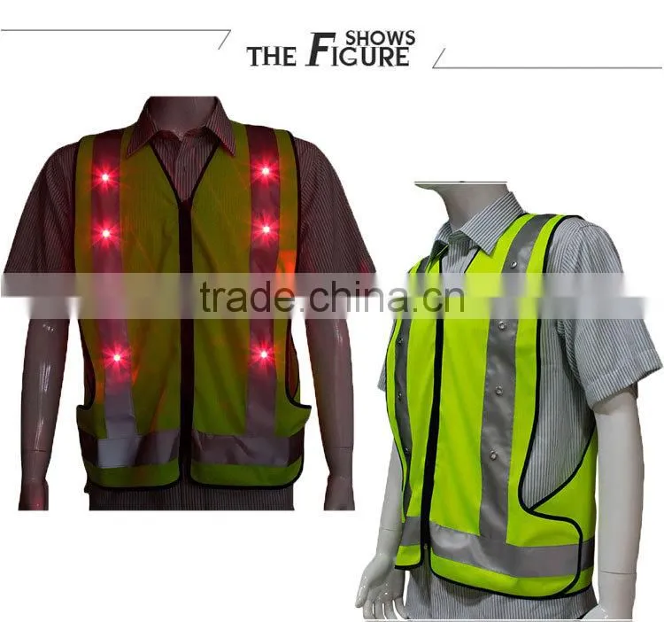 mens jackets reflective led security uniform for guard