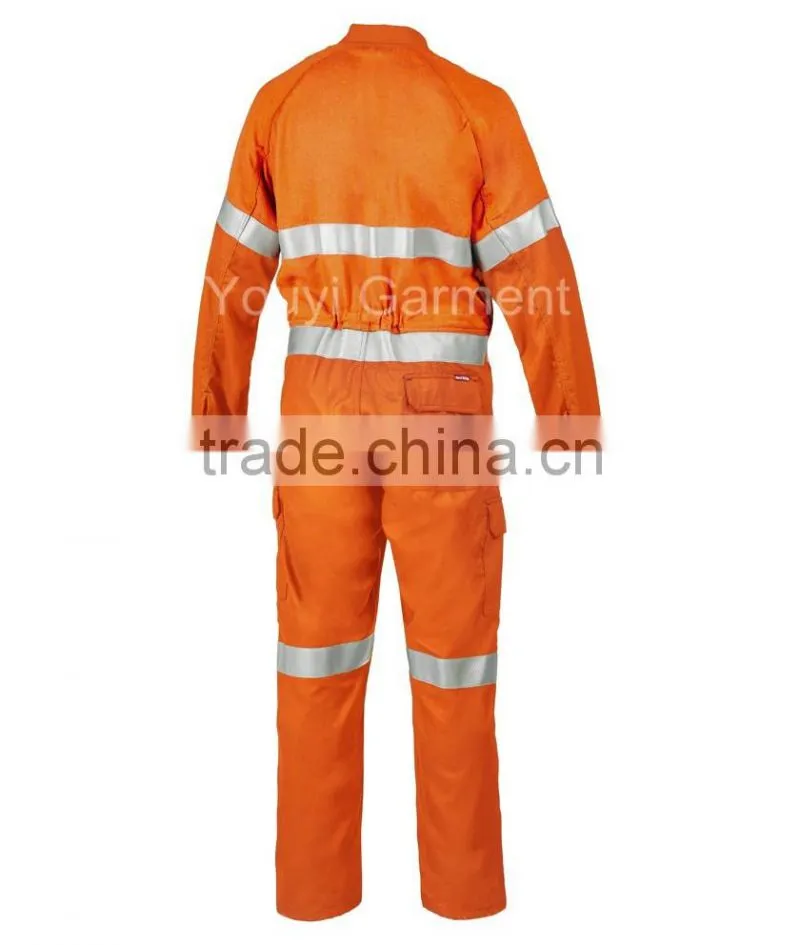 Orange Nomex FR viscose Flame Retardant Coverall with 3M Scotchlite