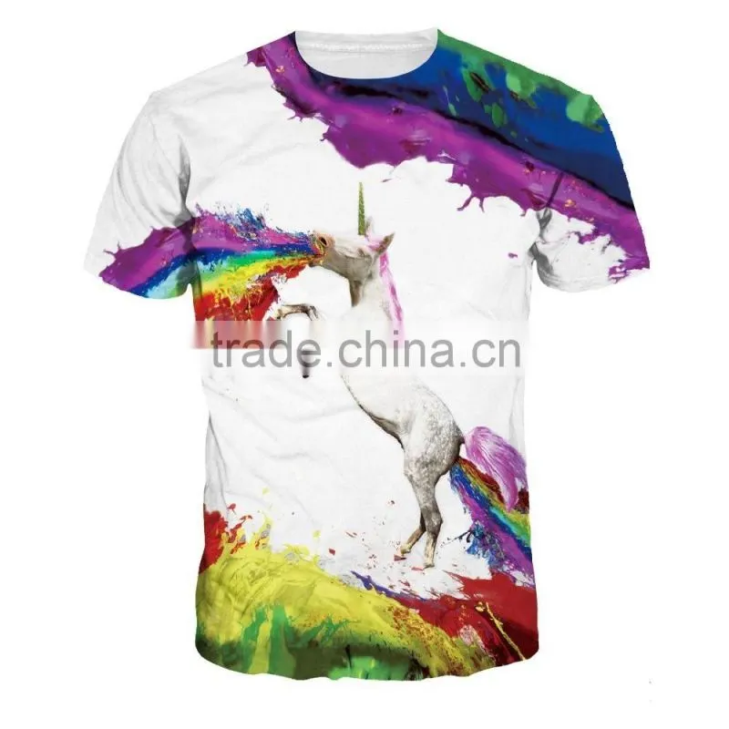 Unisex Couple lover t shirt full printed t shirt with universe pattern in Guangzhou