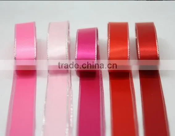 hi-ana ribbon 126 100% Polyester Material and Solid Color Pattern Silk Ribbon