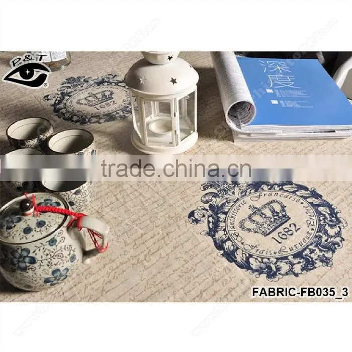 Vintage canvas textile cotton indian embroidered curtain fabric for household