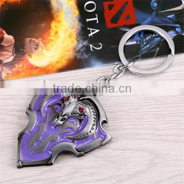 Promotional gift Dota2 keychain hot selling keychains Dota metal keychains