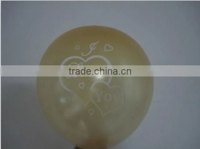 Beautiful Valentine's Day love you printed latex helium balloon