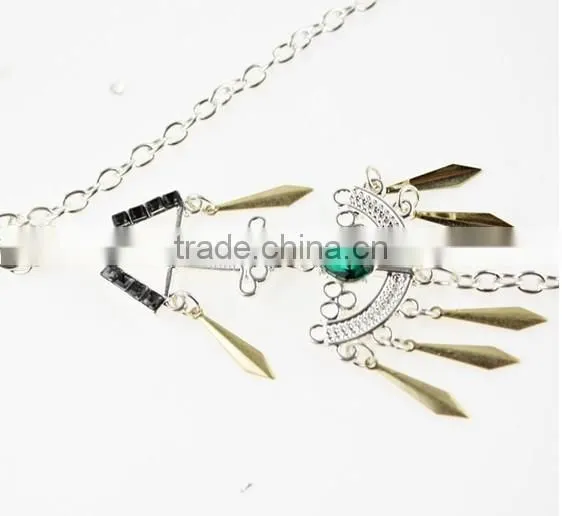 Bikini Beach Crossover Harness Necklace Waist Belt Belly Rock Unibody Body Chain