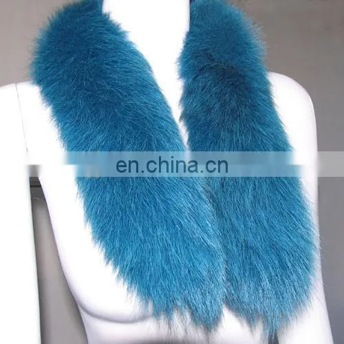 dyed any color top quality fox fur any real fox fur trimming for jacket