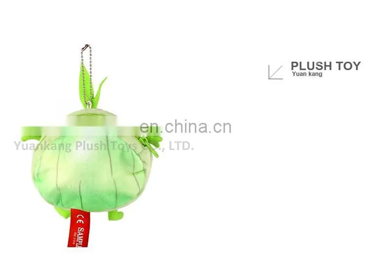Cartoon vegetable series plush pocket money bag for kids