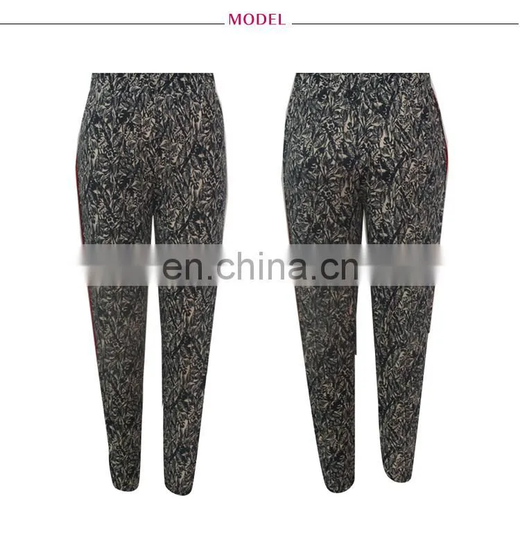 middle age women wearing printing pattern new design pant