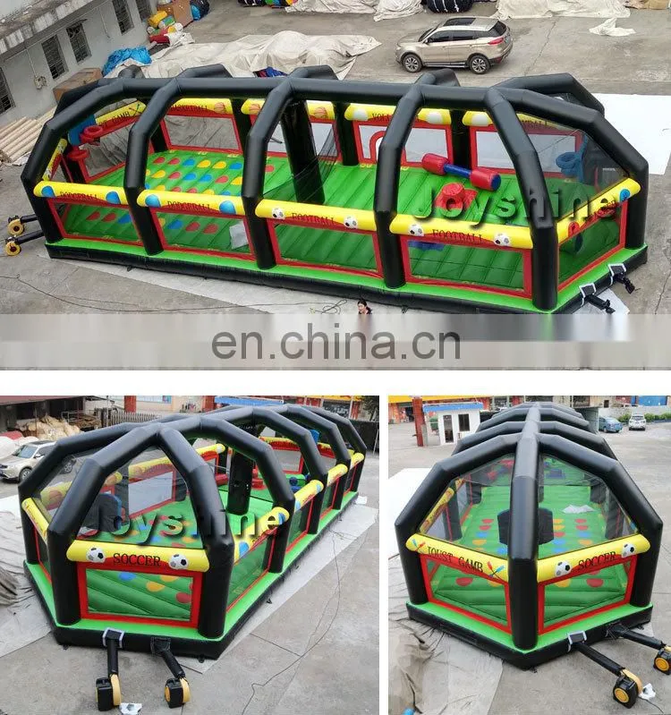 6 in 1 Inflatable Football Dodgeball Area Joust Twister Baseball Bounce House Field Cage Volleyball Game Court For Adult