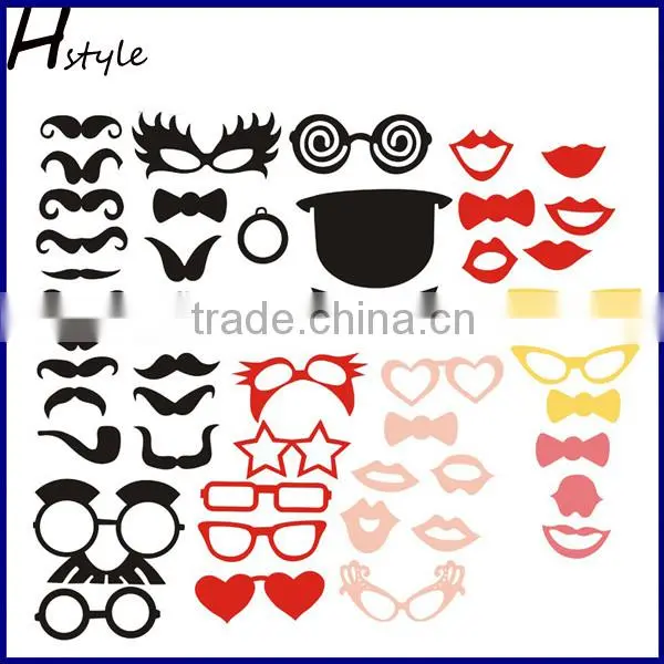 50PCS Photo Booth Props Mustache Lip On A Stick Wedding Christmas Party PFB0007