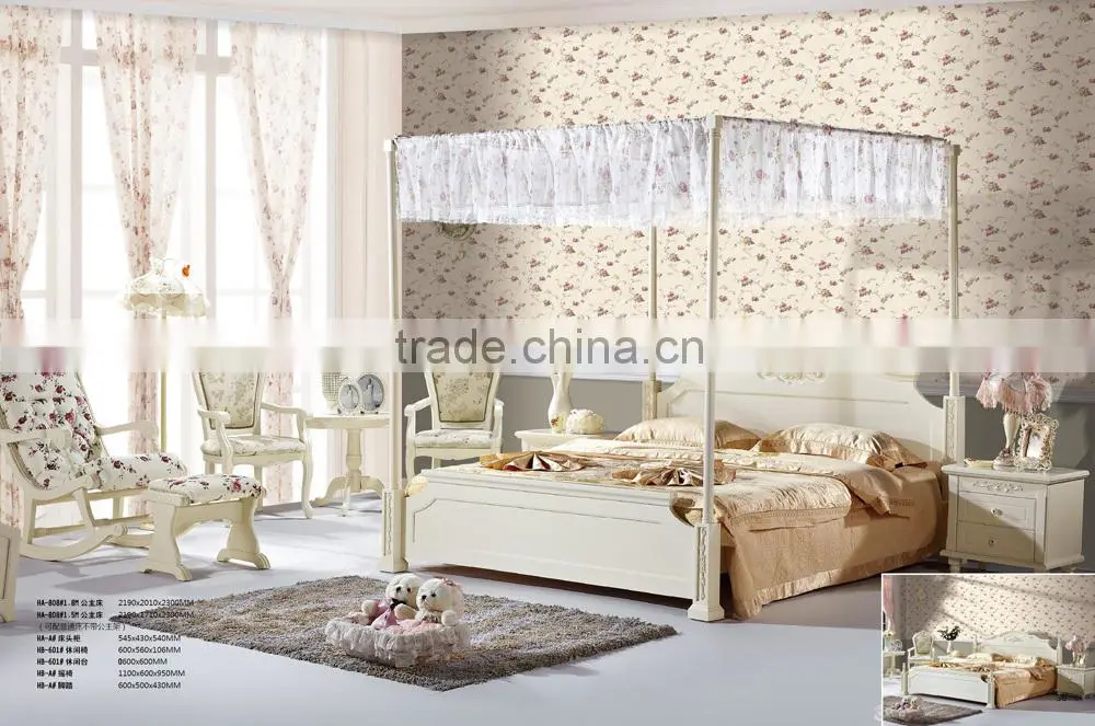 Bedroon furniture American style solid wood bed bedroon furniture sets
