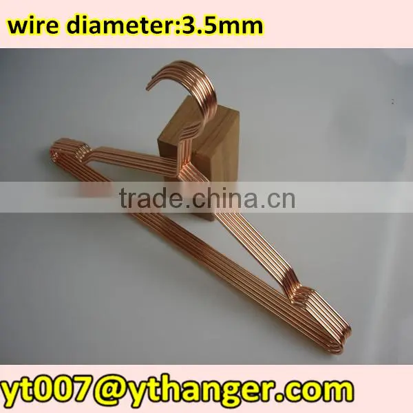 Luxury metal wire hanger copper hanger for disply