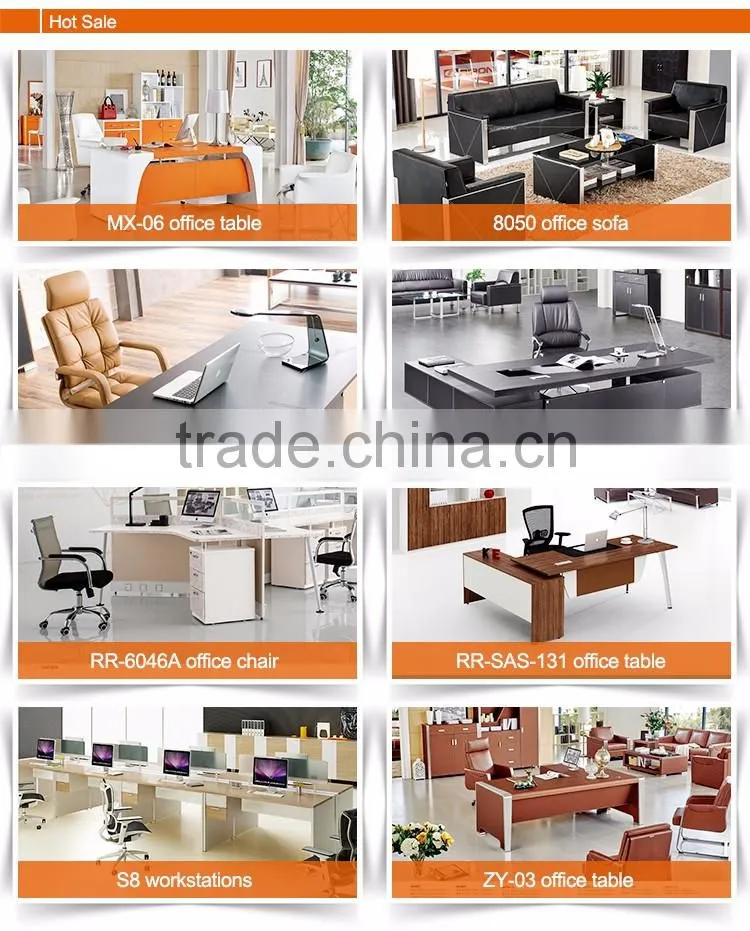 Customized director executive office table wooden 1.8m office computer laptop desk with cabinet