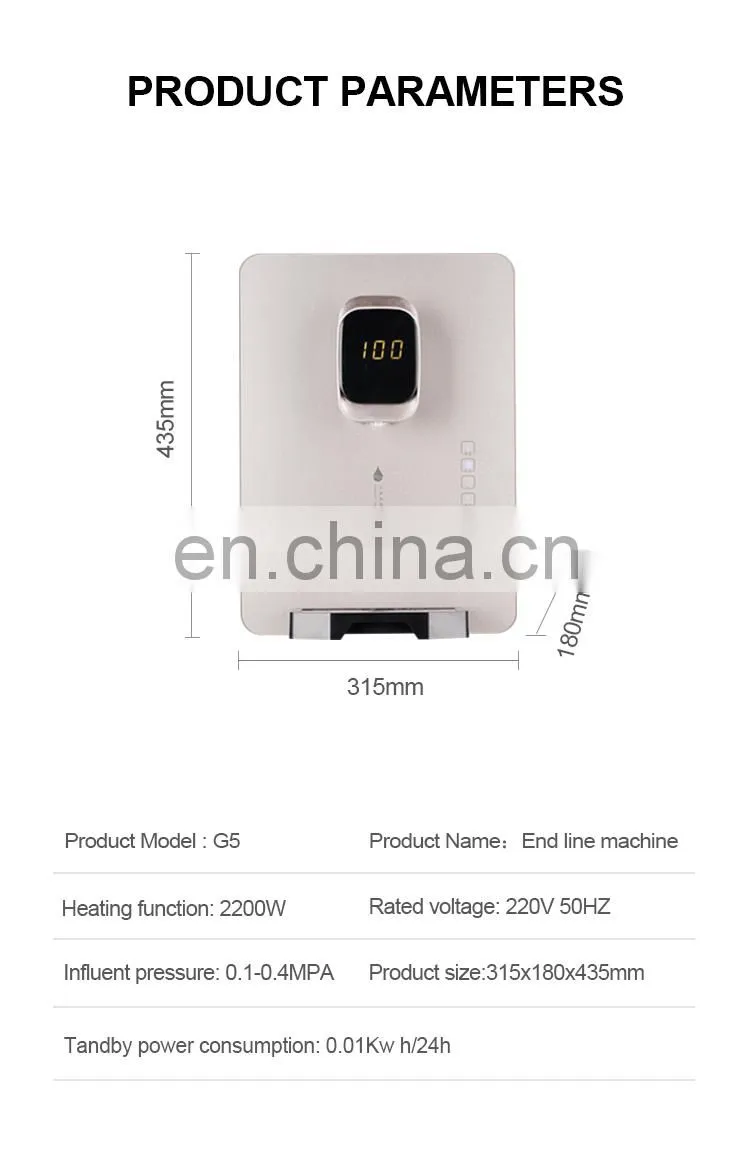 Nobana 22L/h Wall Mounted Hot Water Dispenser for Home use