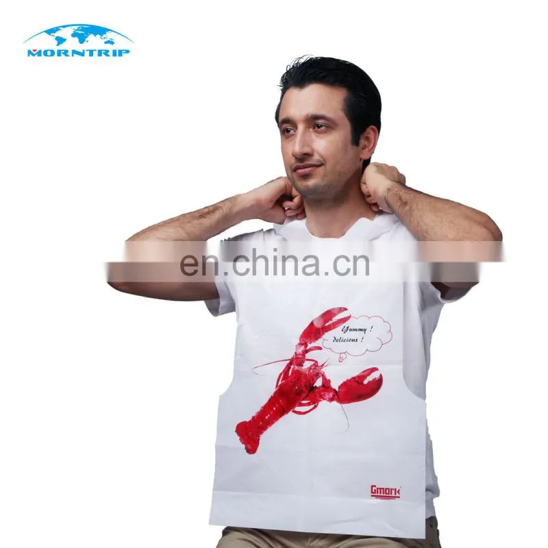 Adult Custom Printed Restaurant Plastic Disposable Lobster Bib