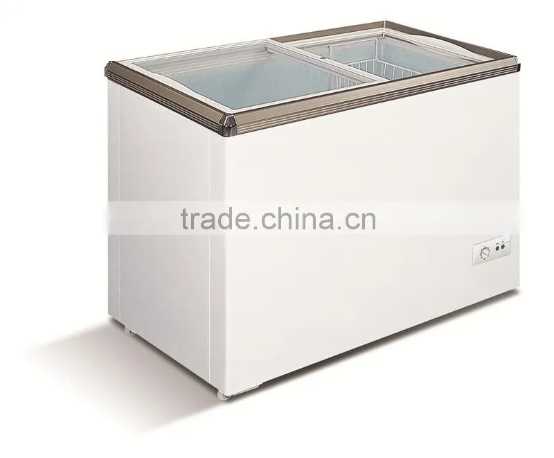 Mini supermarket commercial display ice cream freezers