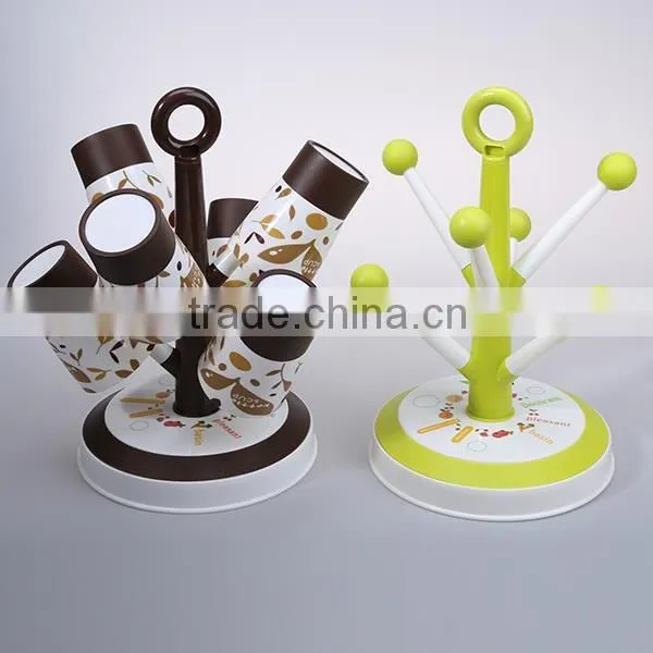 High fashion plastic cup holder with 6 cups