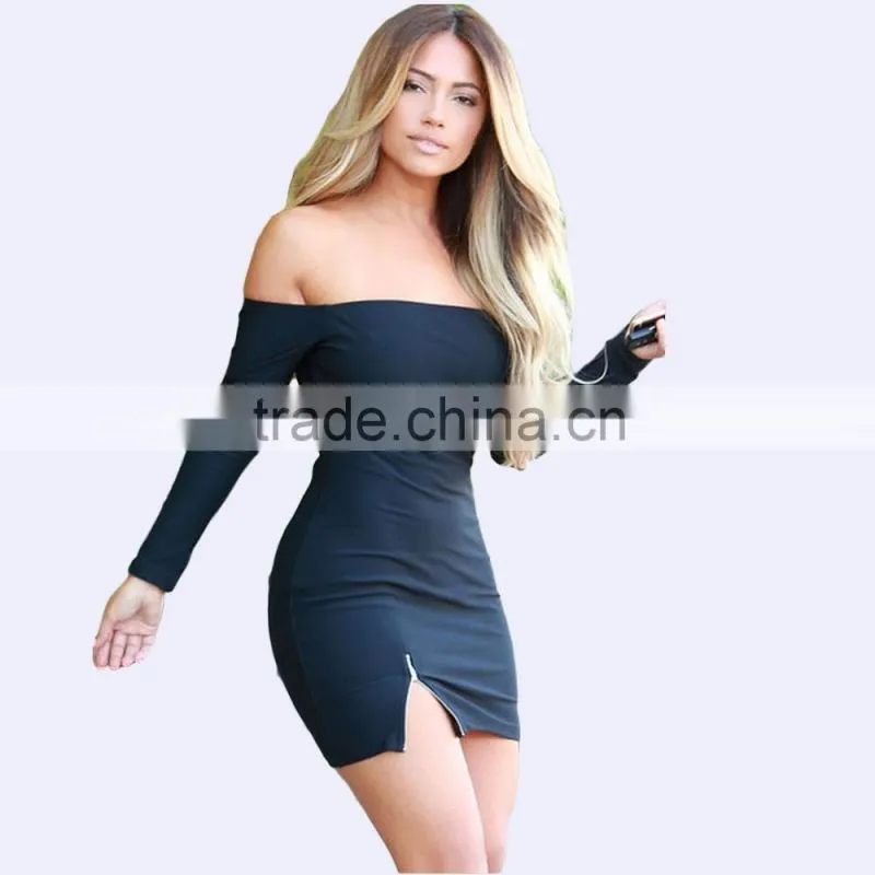 Ladie fashion dress slim package hip party dress sexy evening dress