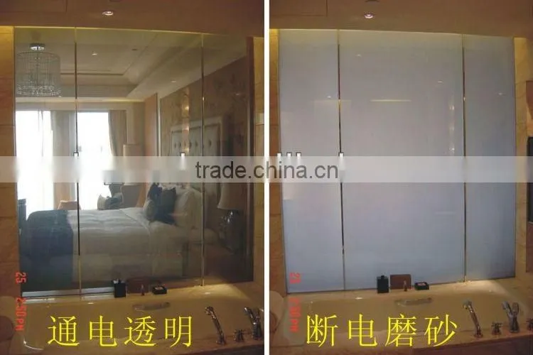 Magic glass/Smart glass/smart film/PDLC film/intelligent film/intelligent glass for large windows and luxury villa