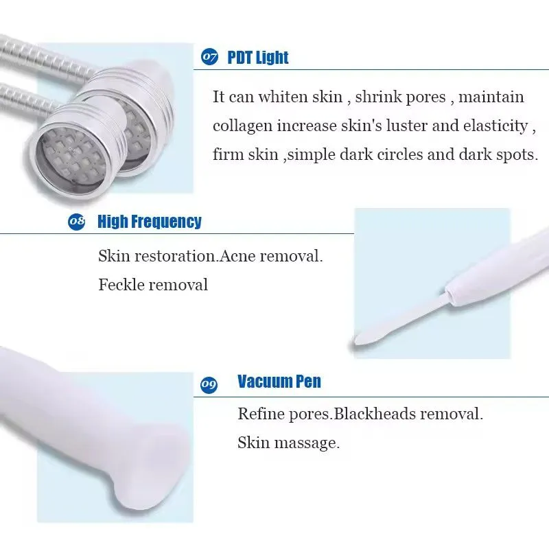 Multi-functional Skin Care Hydrogen Beauty Skin Rejuvenation Diamond Peel Microdermabrasion Hydra Oxygen Facial Machine Machine