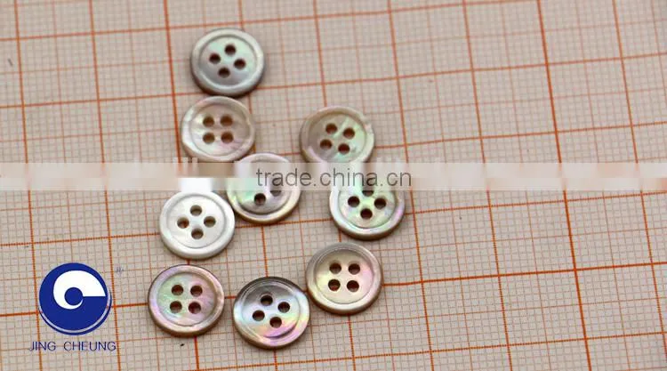 custom carving natural brown mother of peal shell button for shirt