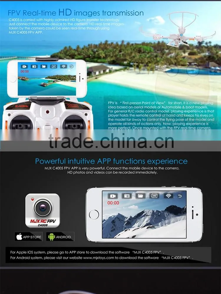 0.3MP MJX C4005 drone with hd camera for X400/X500/X600/X800